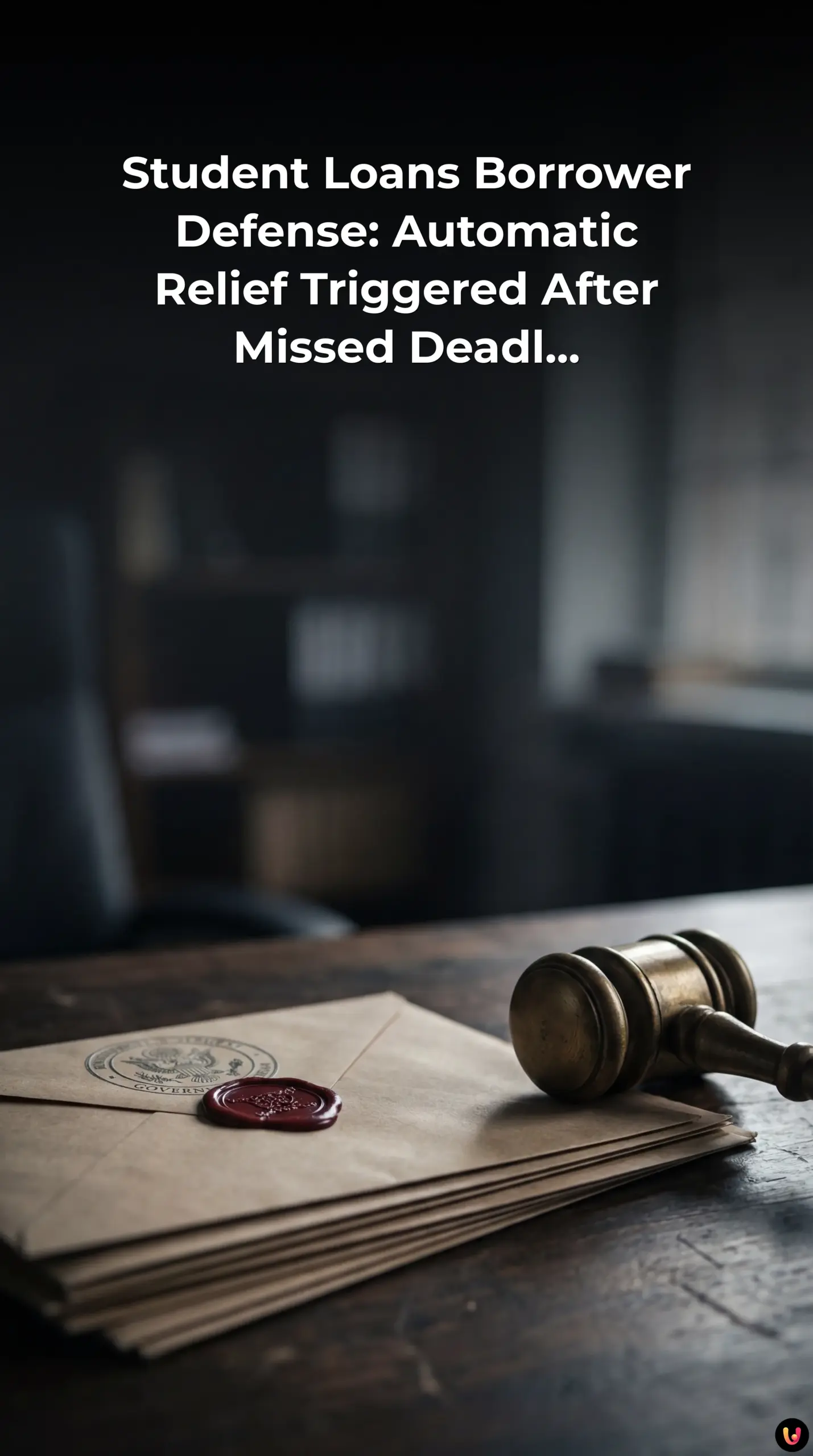 Gavel on student loan documents symbolizing the Sweet v. Cardona settlement relief.