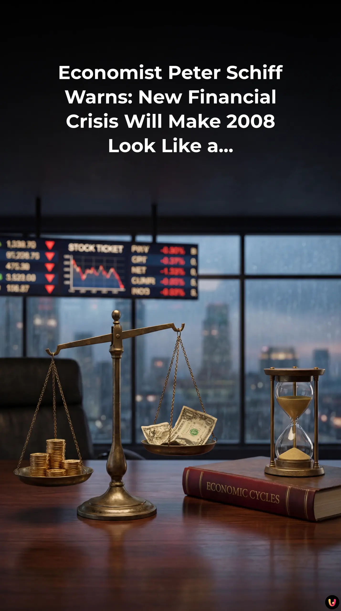 Peter Schiff speaking about the looming 2026 financial crisis and economic downturn