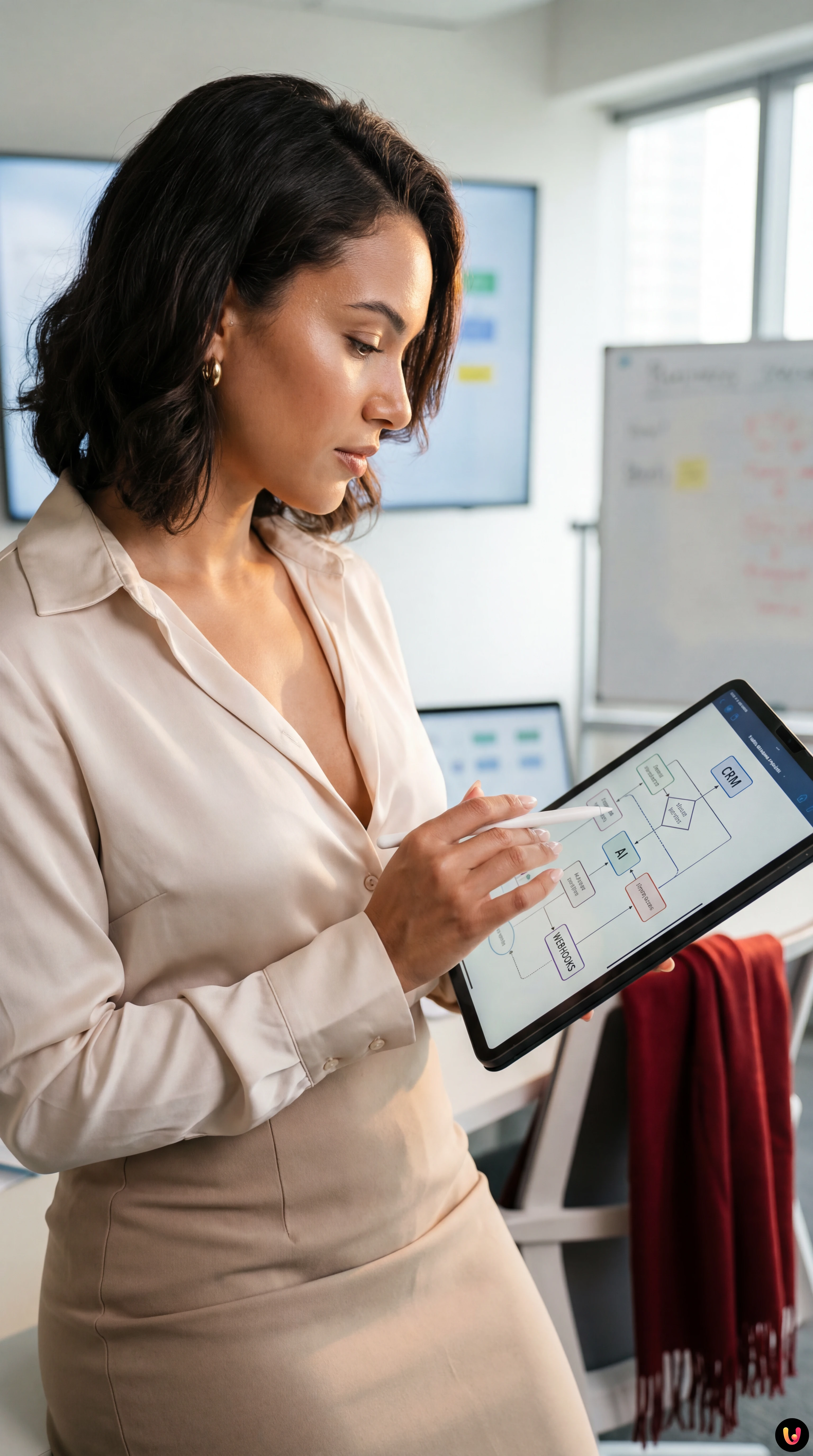 Automatizare Lead Nurturing cu CRM și AI Schema arhitectură tehnică pentru lead nurturing cu AI și CRM