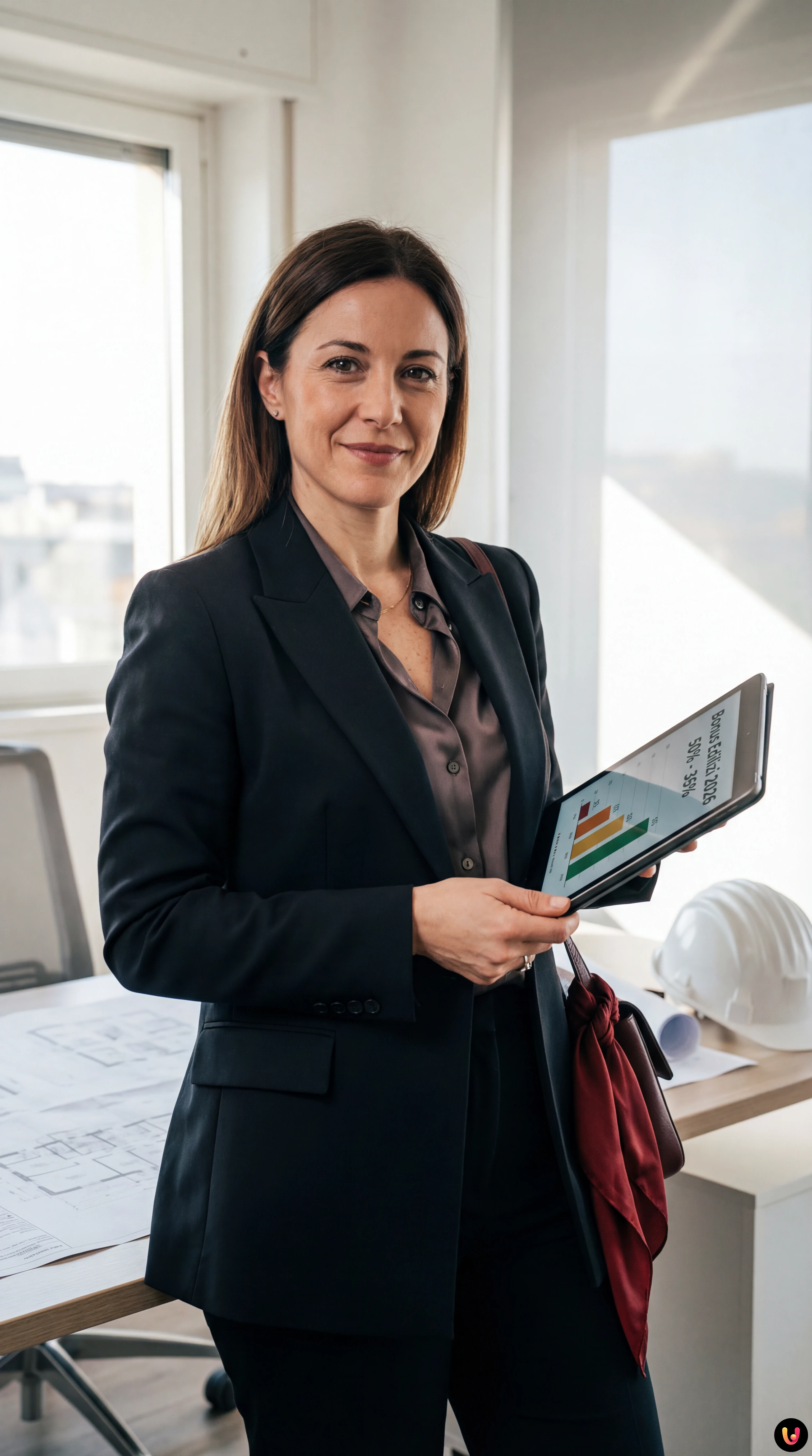 Cantiere edile con infografica sulle aliquote bonus casa 2026 al 50 e 36 per cento