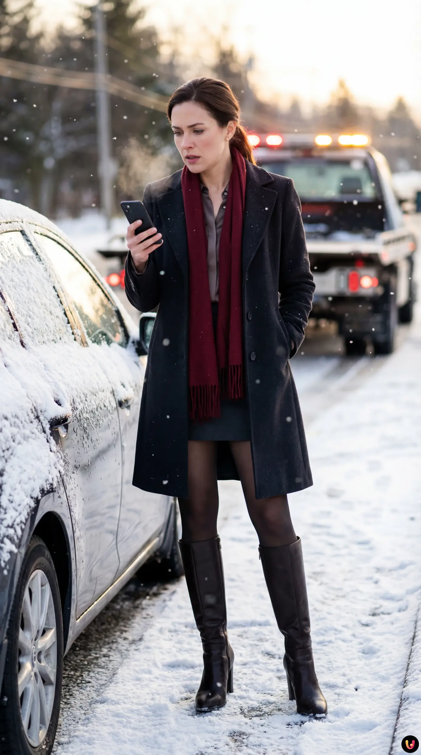 Carambolage de plusieurs v&eacute;hicules sous la neige sur la route 132 &agrave; Longueuil