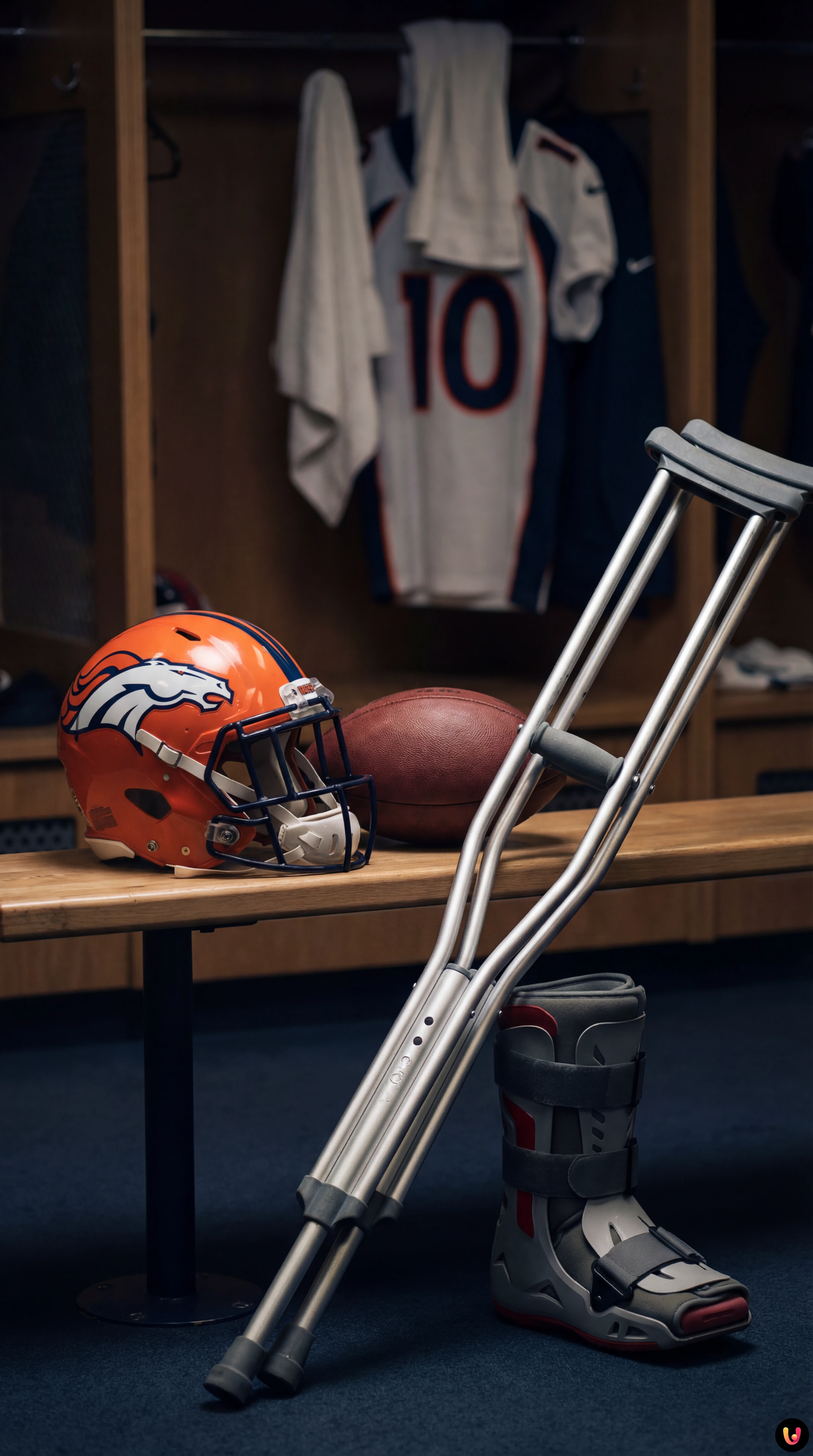 Il quarterback dei Broncos Bo Nix in azione durante la sfida contro i Buffalo Bills