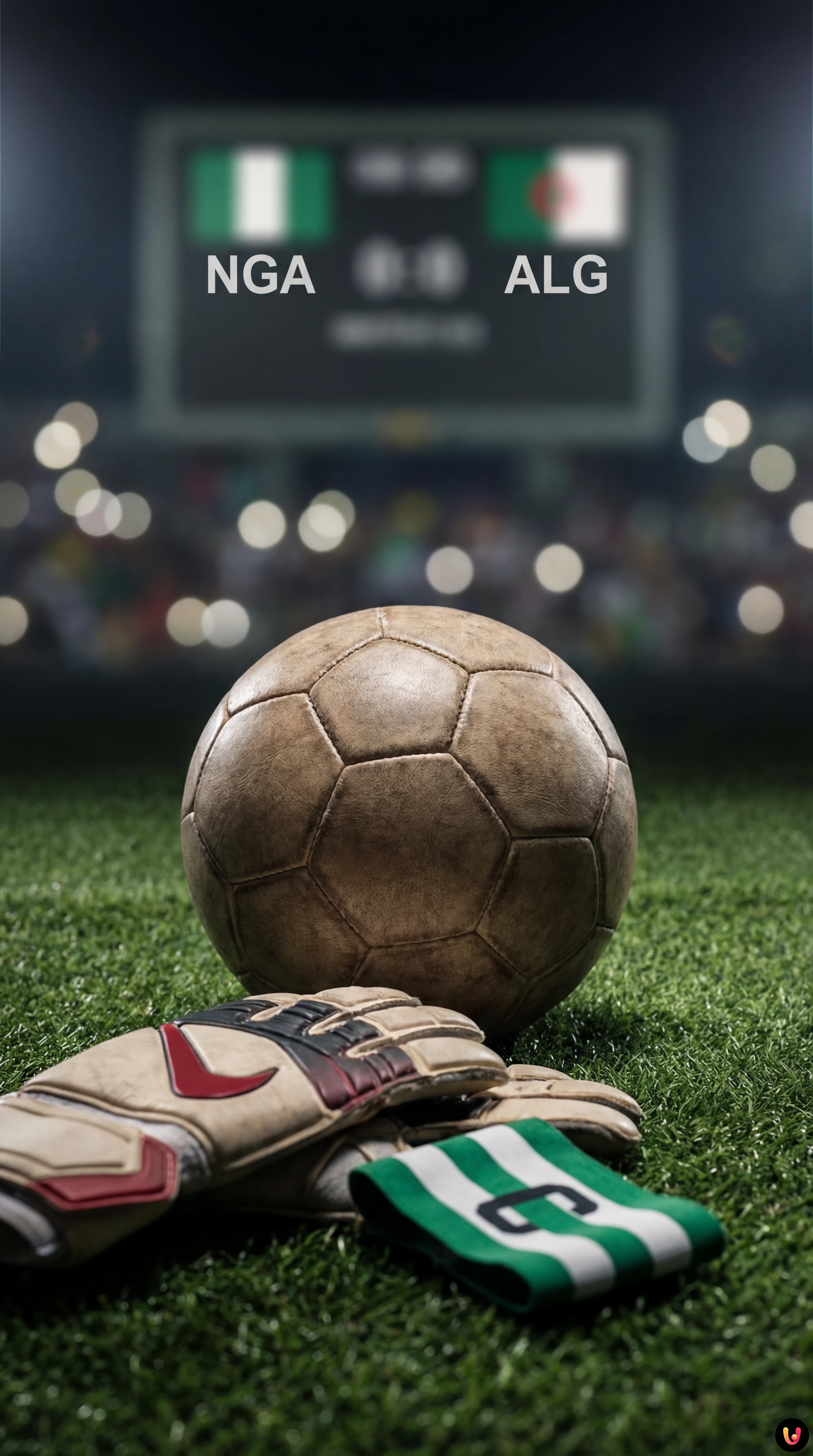 Victor Osimhen esulta dopo il gol contro l'Algeria in Coppa d'Africa.