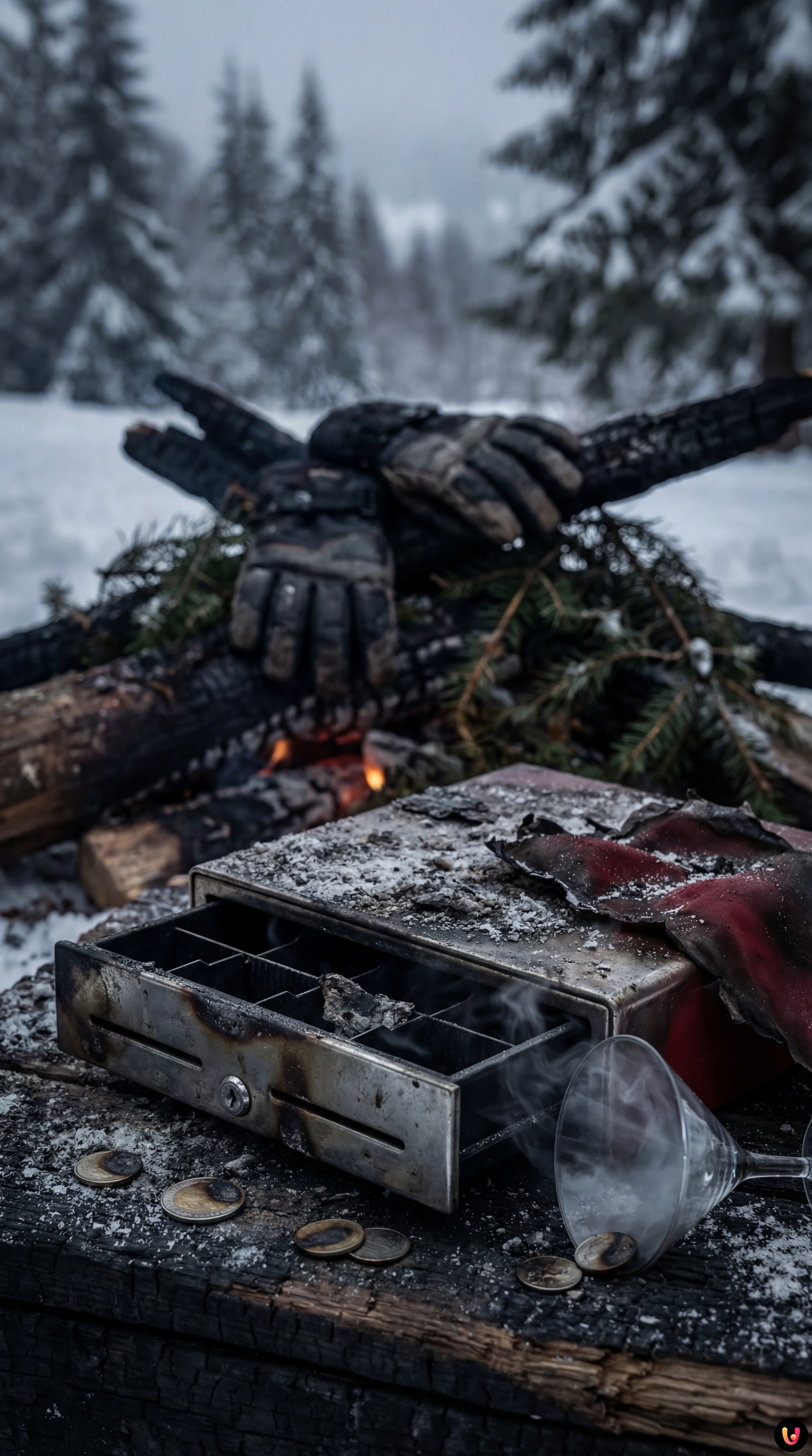 Fa&ccedil;ade calcin&eacute;e du bar Le Constellation &agrave; Crans-Montana apr&egrave;s le drame