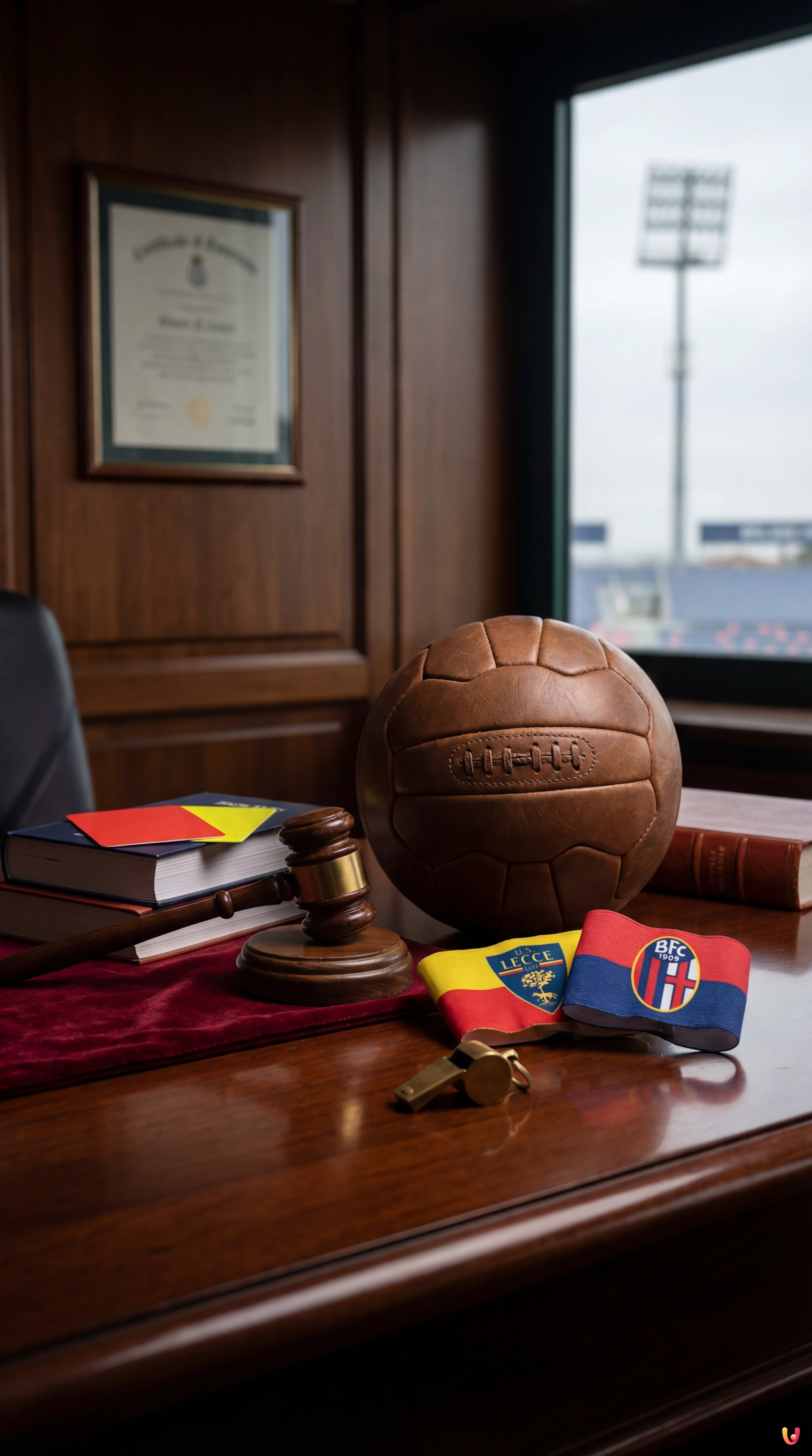 L'arbitro estrae il cartellino rosso per espellere Gaspar durante il match di Serie A