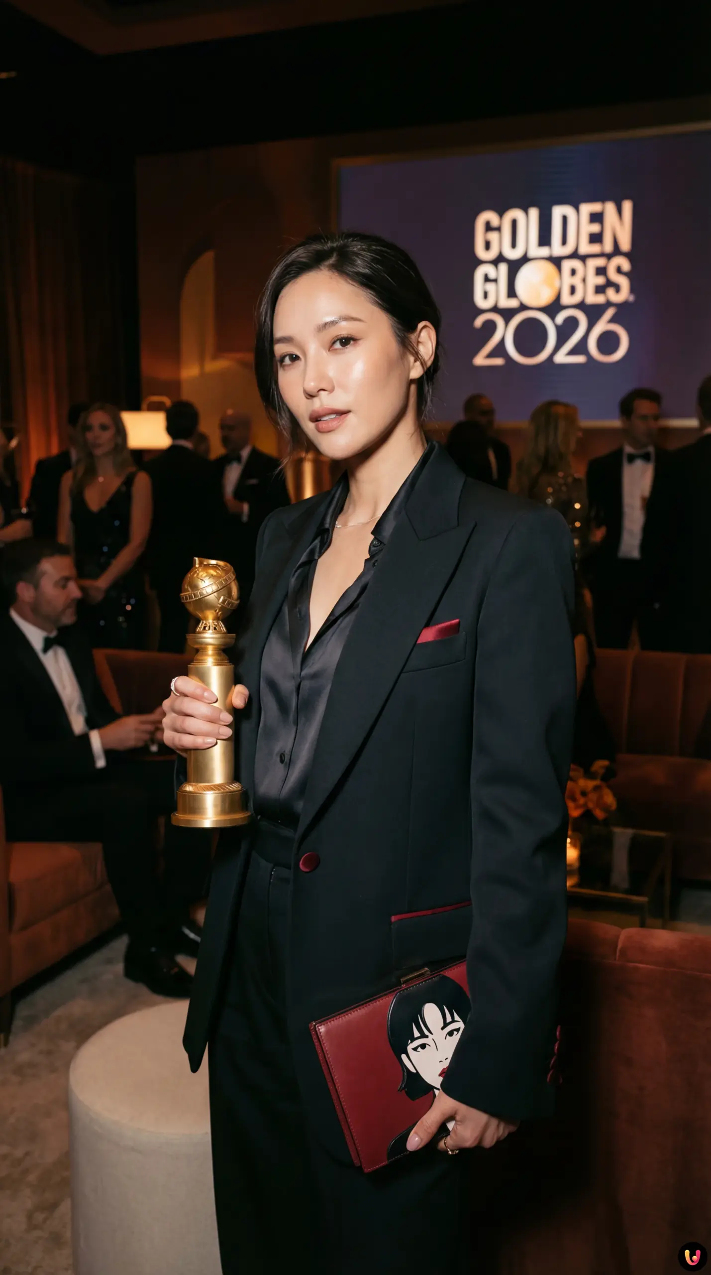 Maggie Kang re&ccedil;oit un Golden Globe pour K-Pop Demon Hunters.
