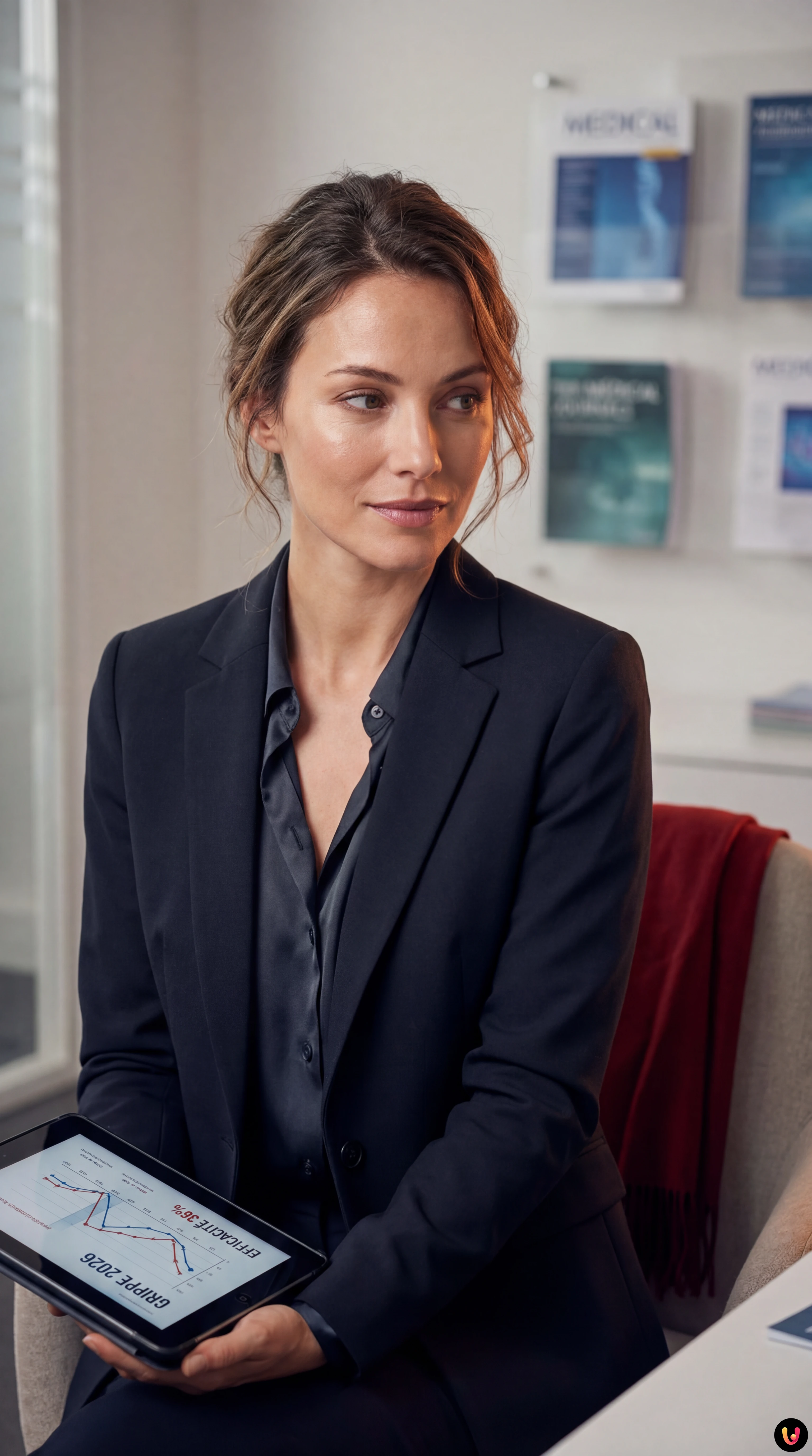 Personnel médical préparant un vaccin contre la grippe dans un hôpital