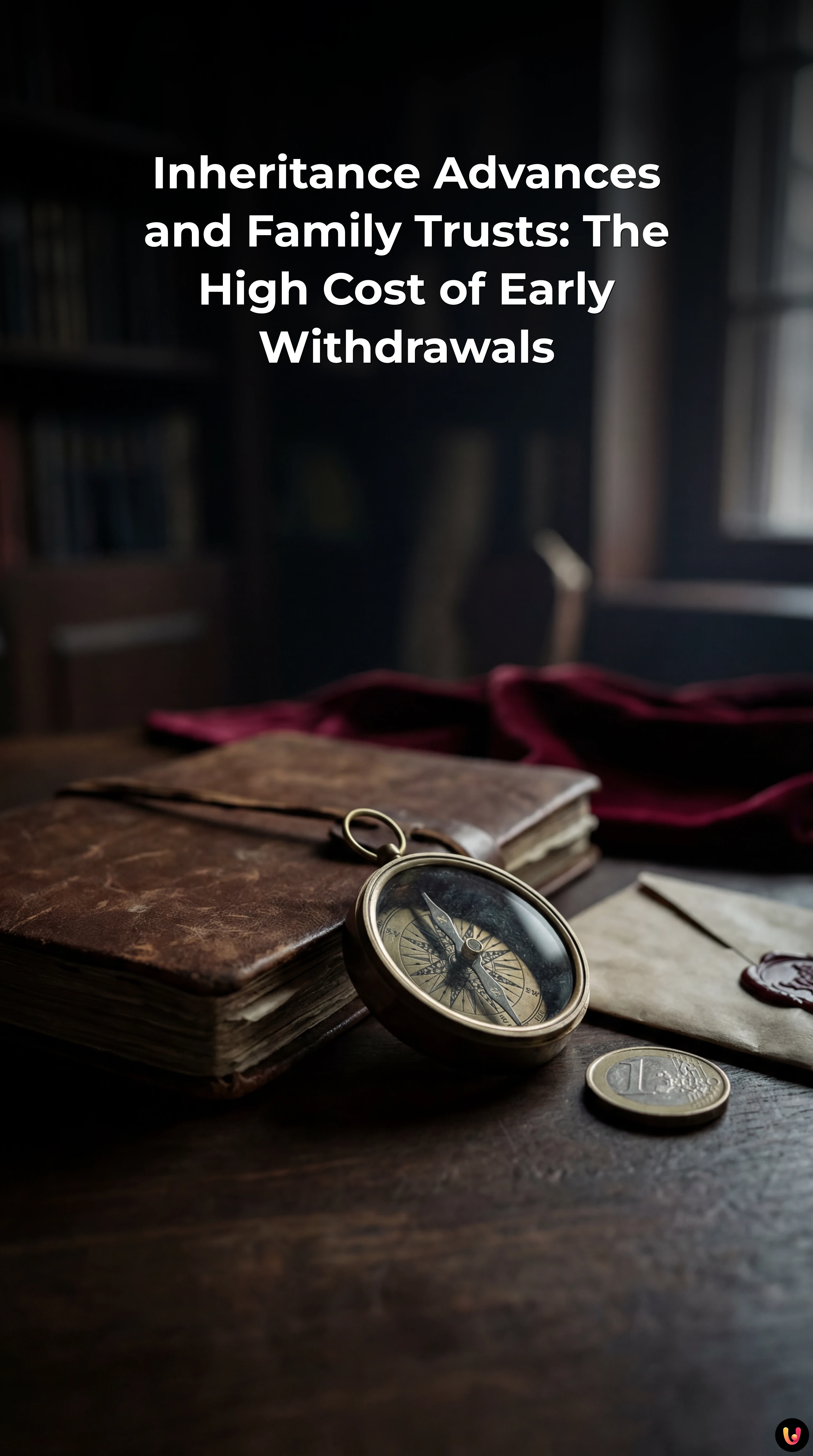 Legal documents on a desk regarding family trust inheritance and estate planning.