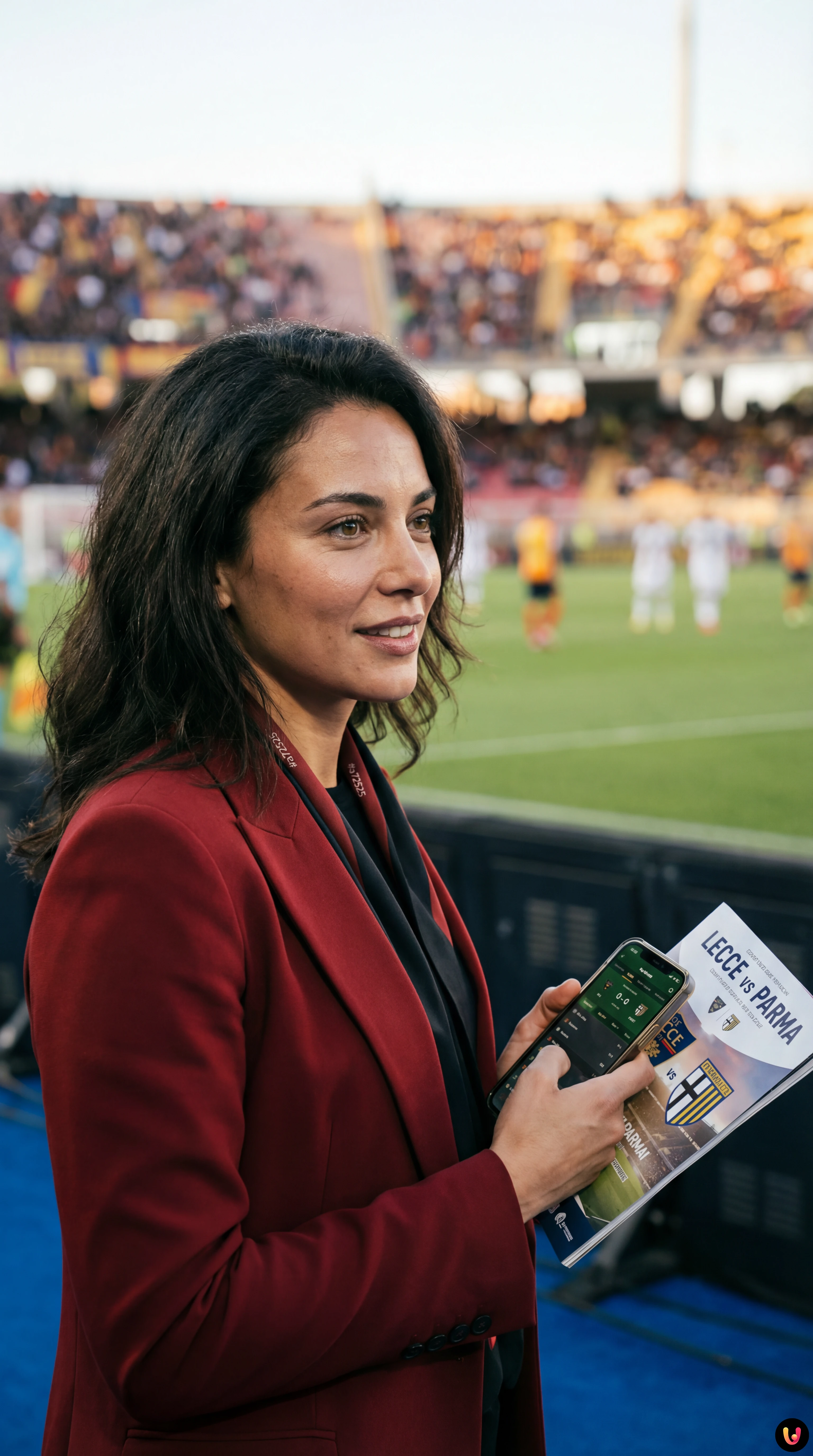 Francesco Camarda in azione con la maglia del Lecce contro il Parma