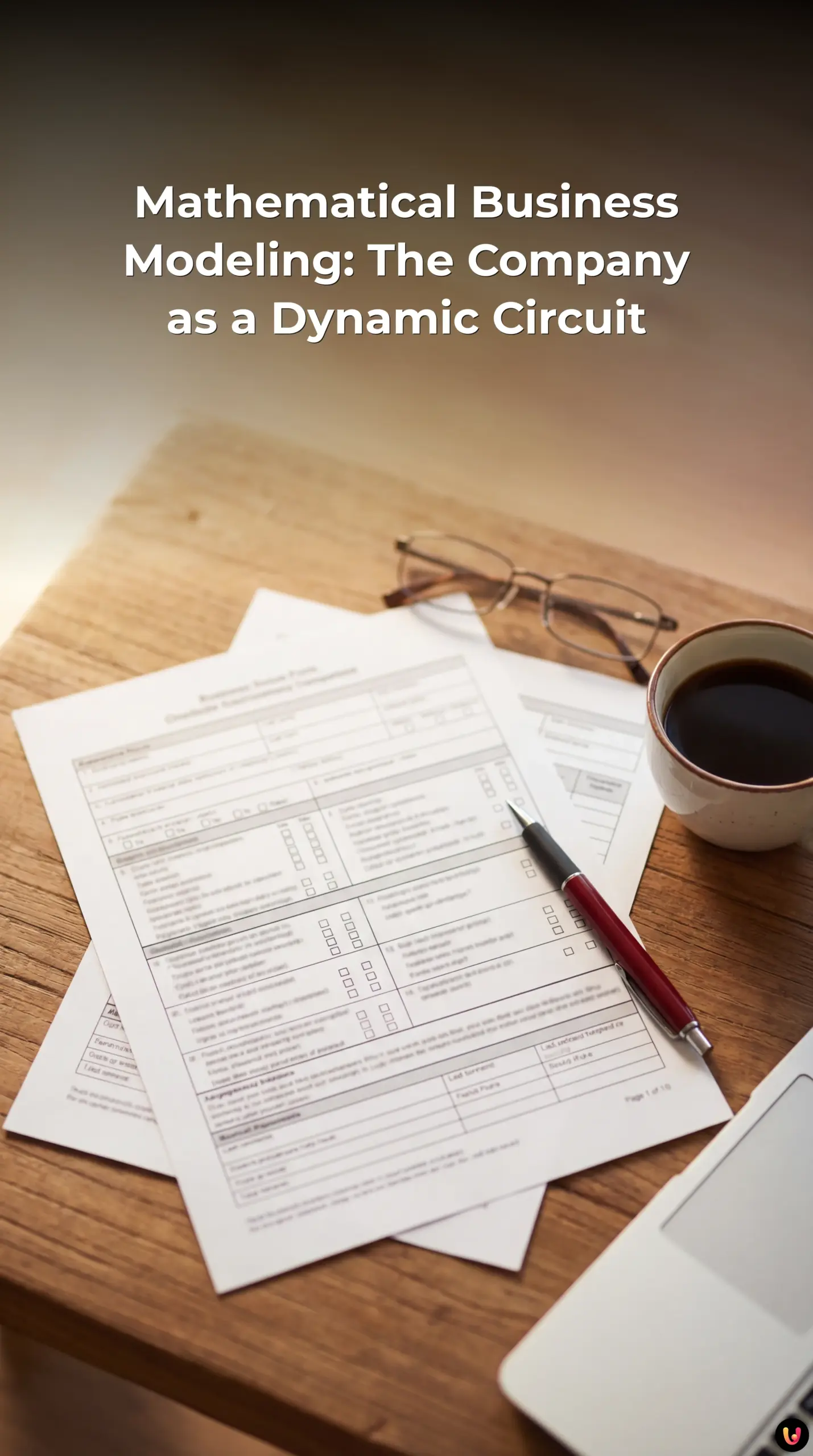 Abstract representation of a business model as a glowing electronic circuit board.