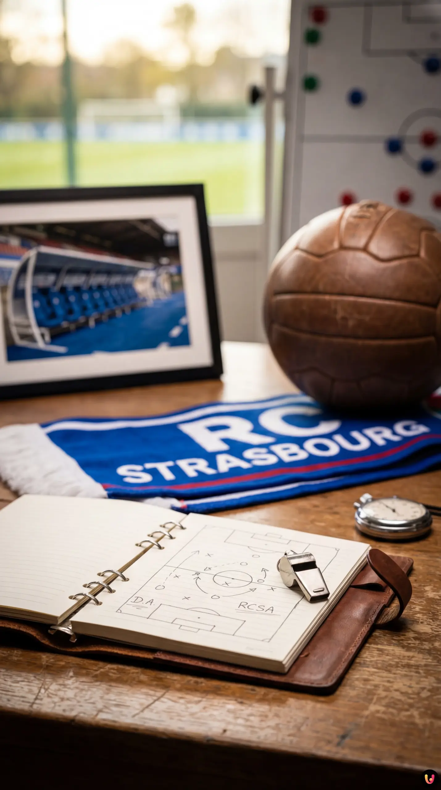 Davide Ancelotti donne des consignes tactiques depuis le bord du terrain.