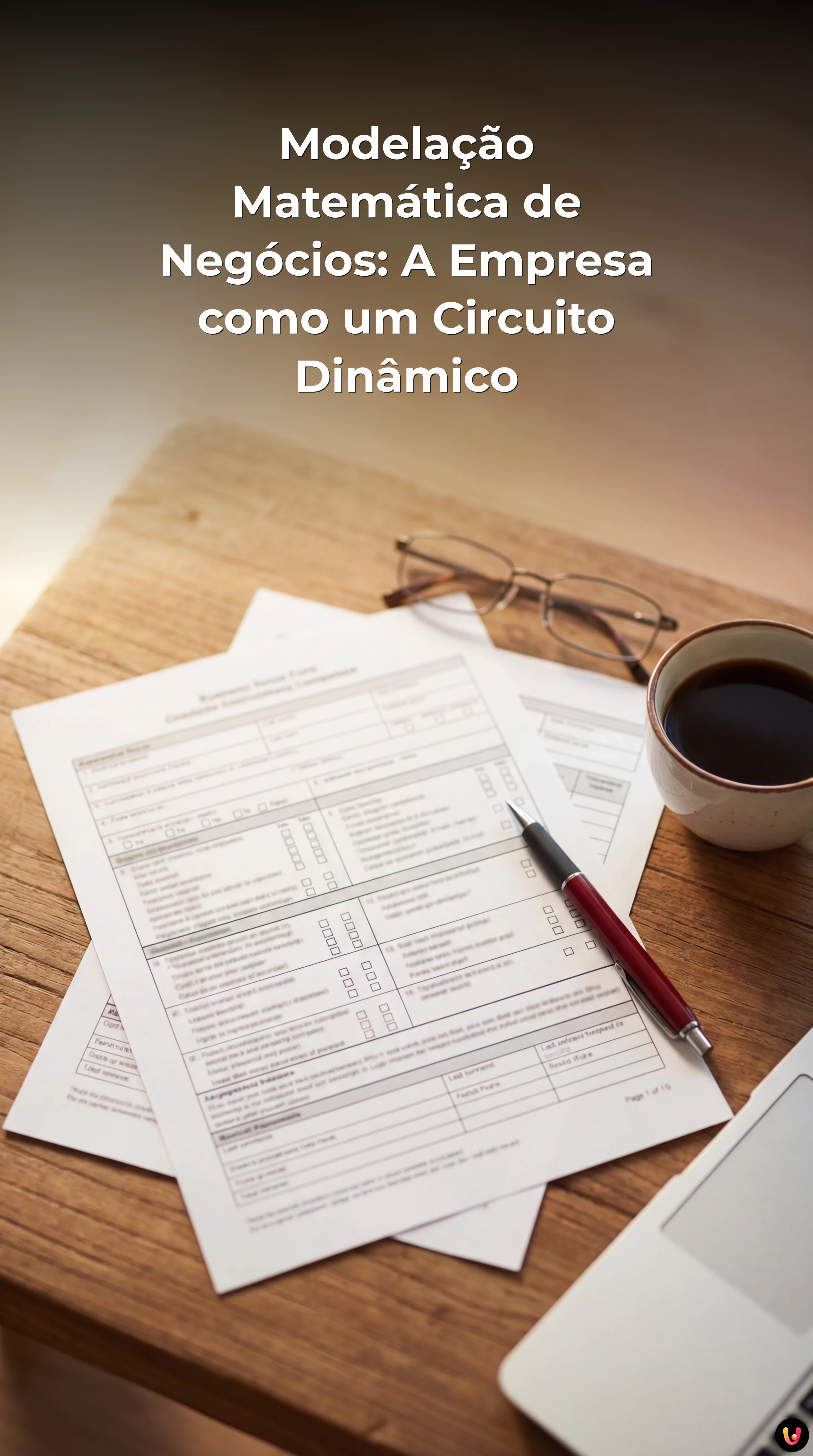 Esquema de circuito el&eacute;trico integrado com gr&aacute;ficos financeiros de uma empresa.