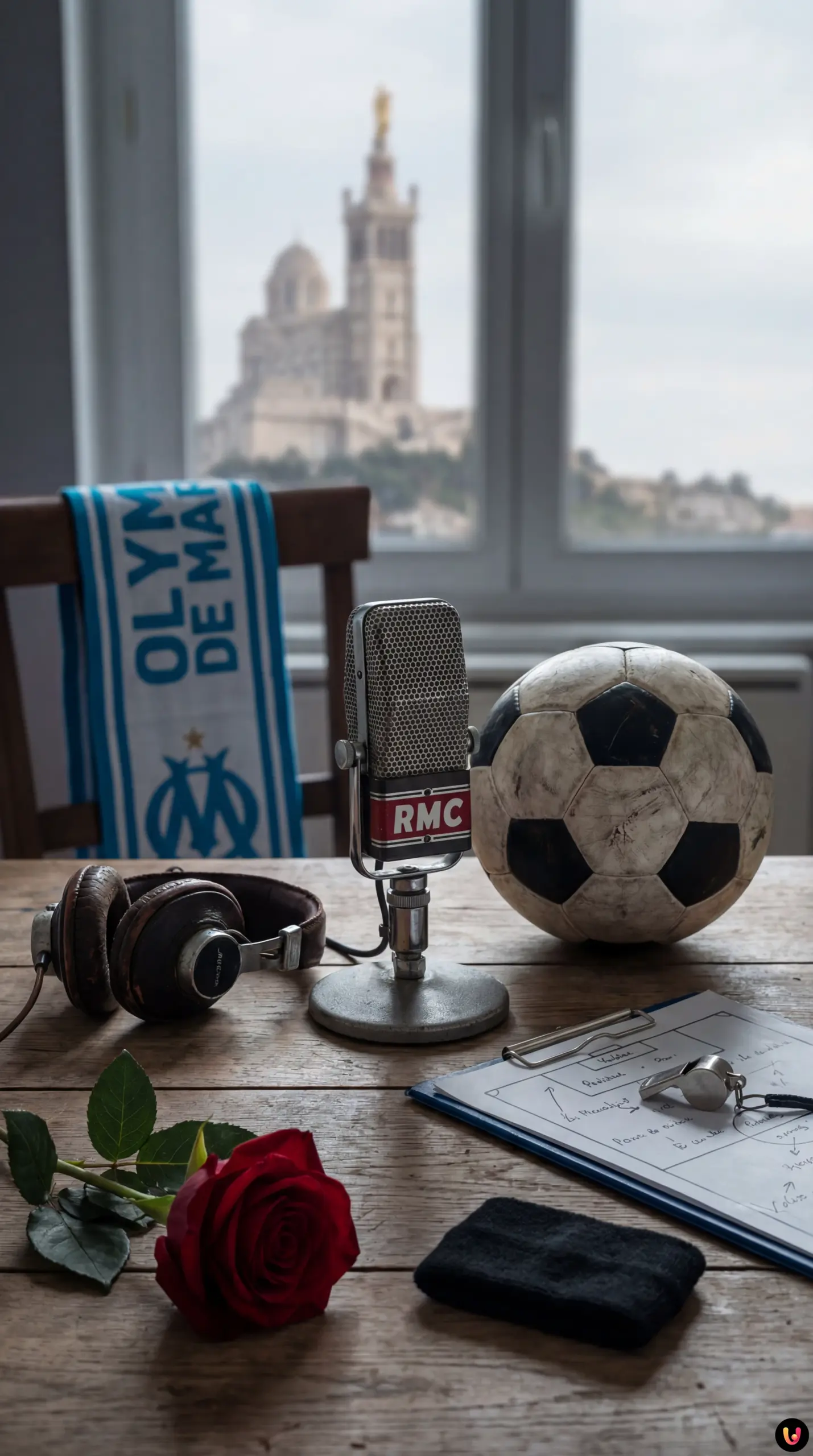 Portrait de Rolland Courbis, c&eacute;l&egrave;bre entra&icirc;neur de football et consultant RMC.
