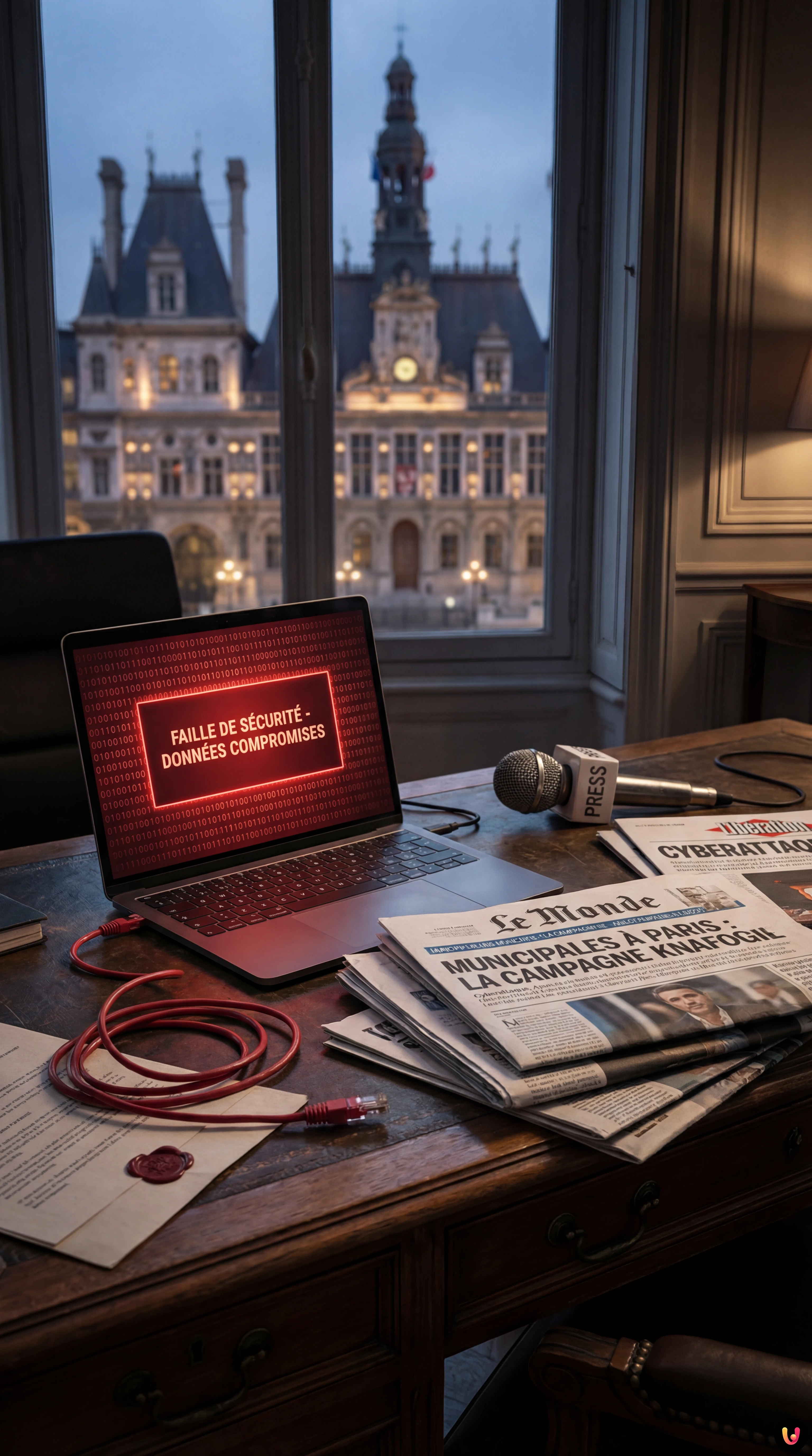 Sarah Knafo candidate aux municipales de Paris 2026 lors d'un discours