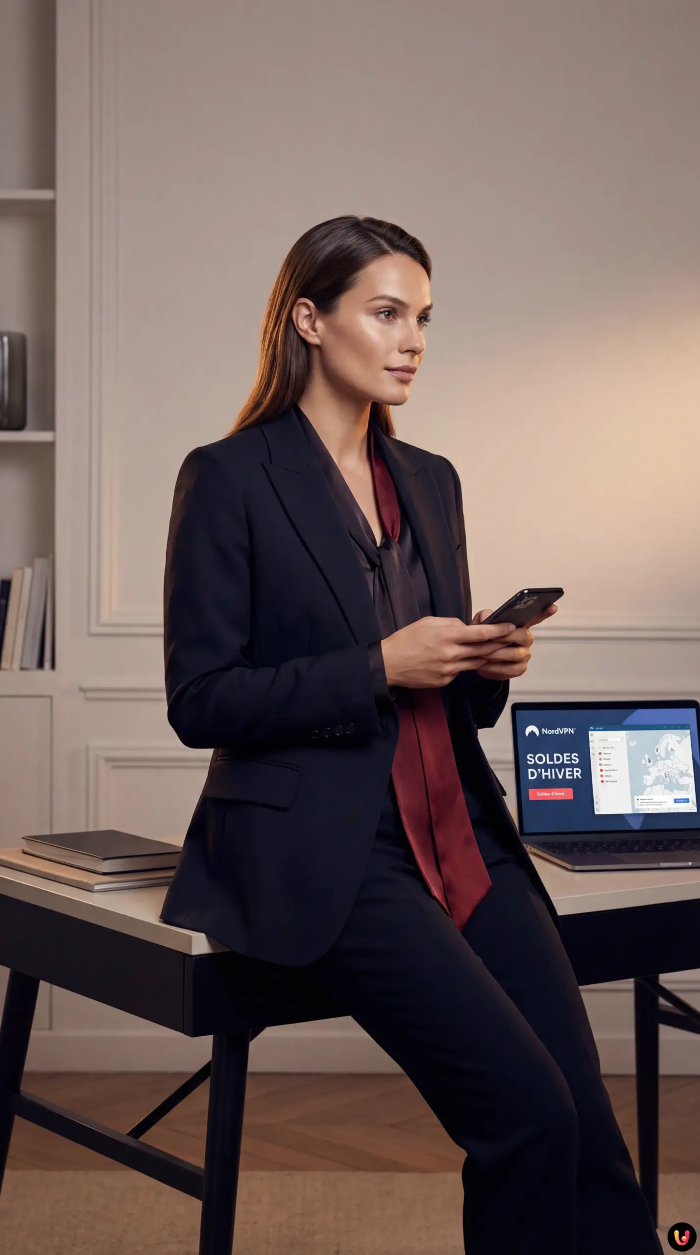 Interface NordVPN affichant une connexion s&eacute;curis&eacute;e via le protocole NordLynx.