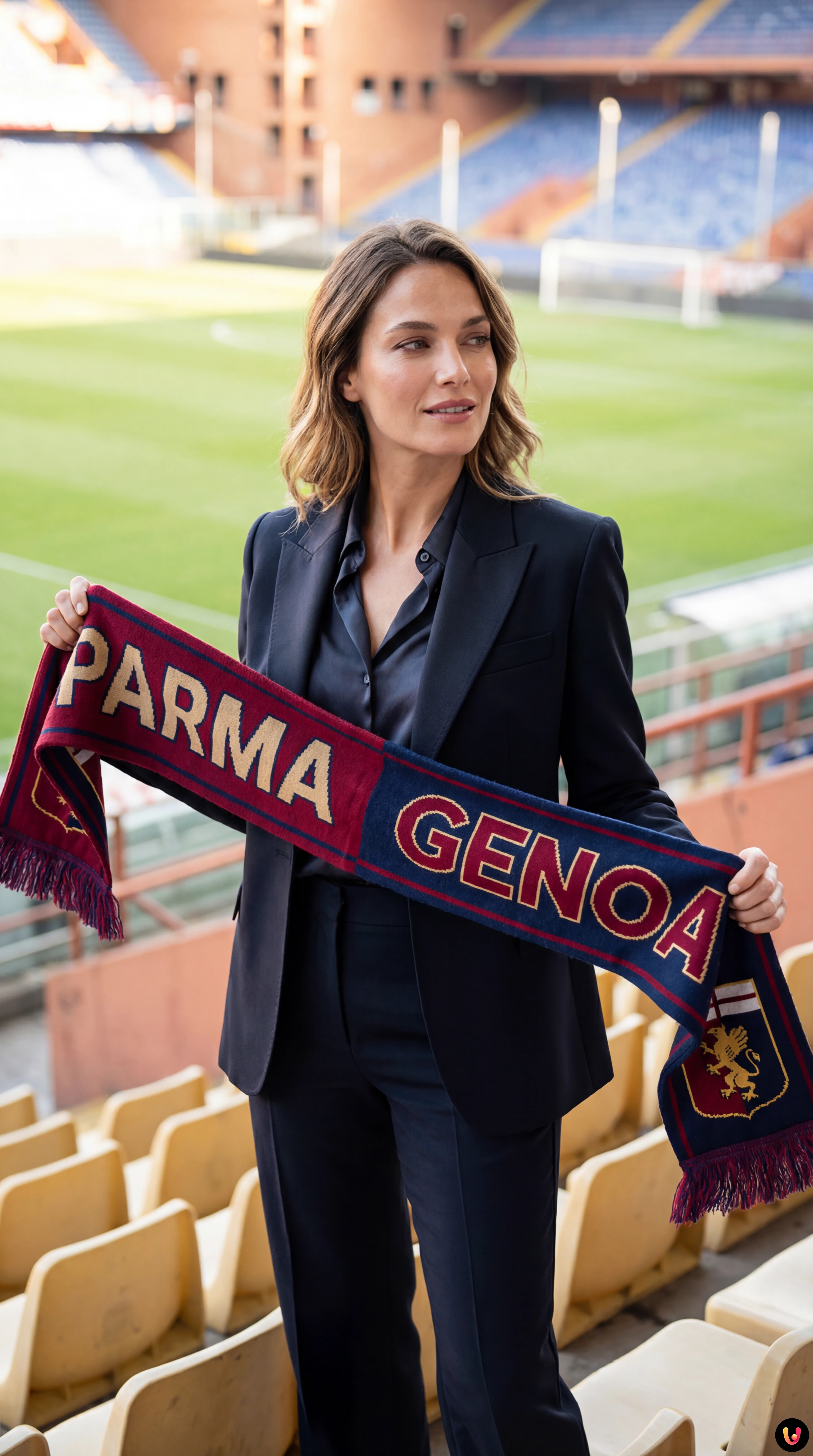 Allenatori Cuesta e De Rossi a bordo campo per Parma-Genoa