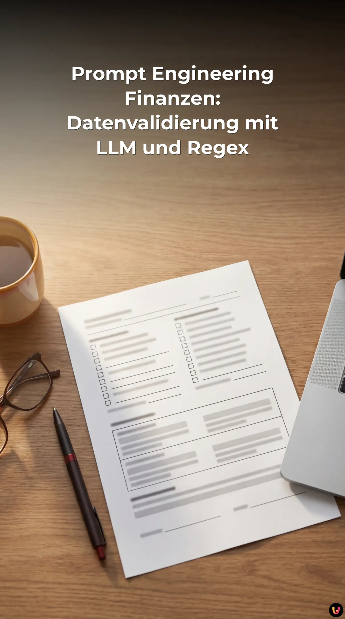 Finanzanalyst pr&uuml;ft KI-Daten und Code auf Monitor