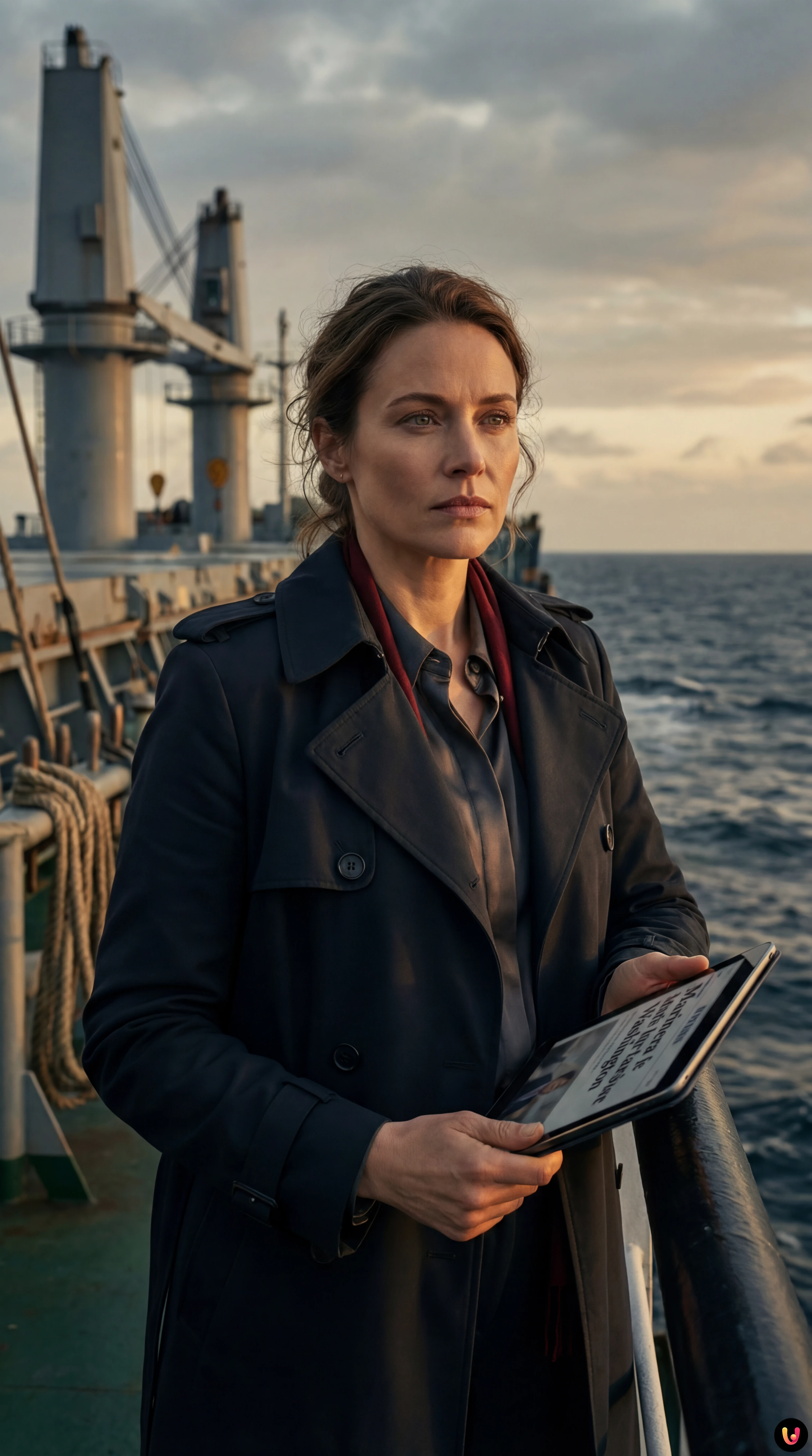 P&eacute;trolier Marinera en haute mer sous surveillance militaire am&eacute;ricaine.