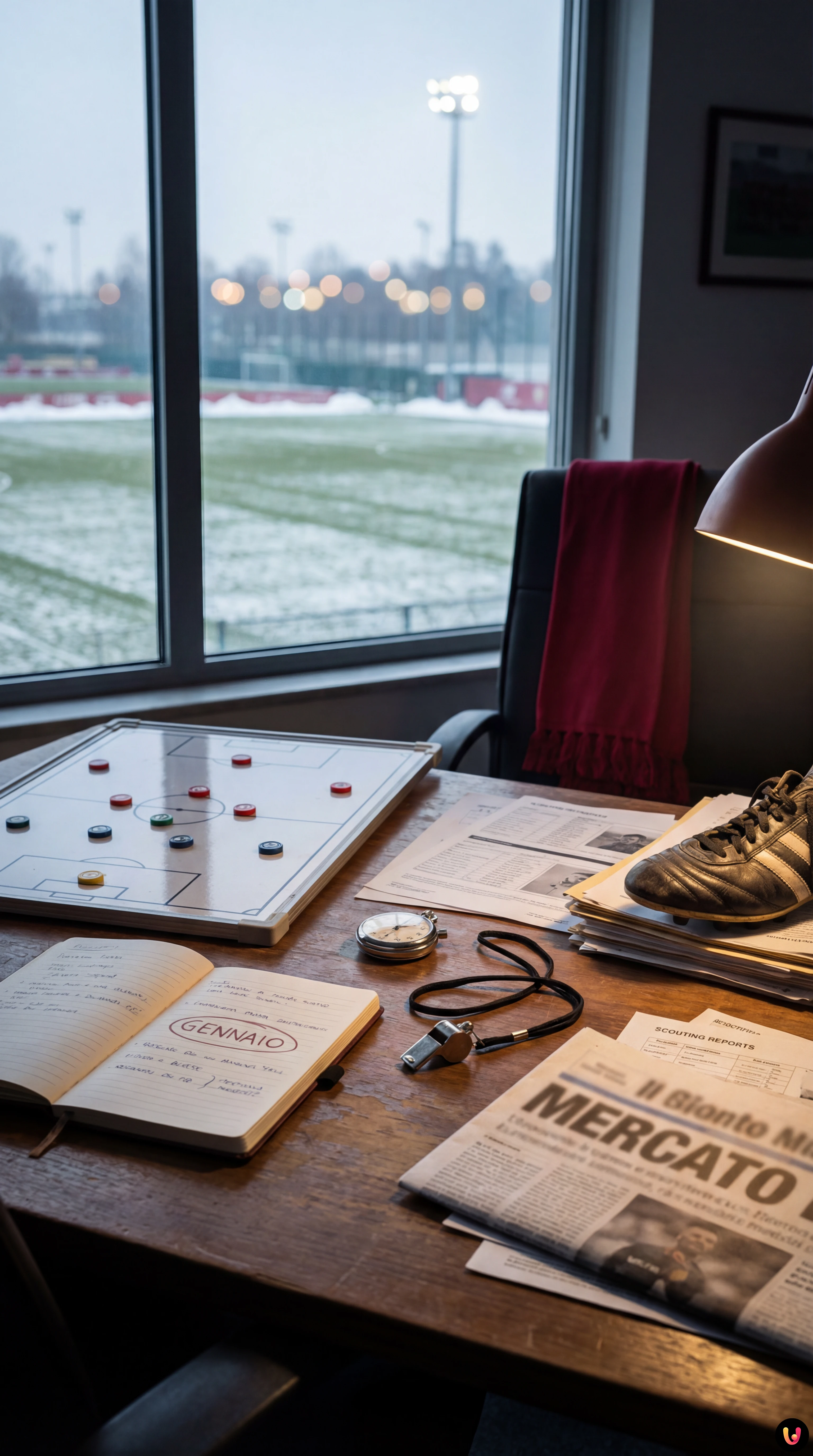 Luciano Spalletti con espressione seria e divisa della Juventus