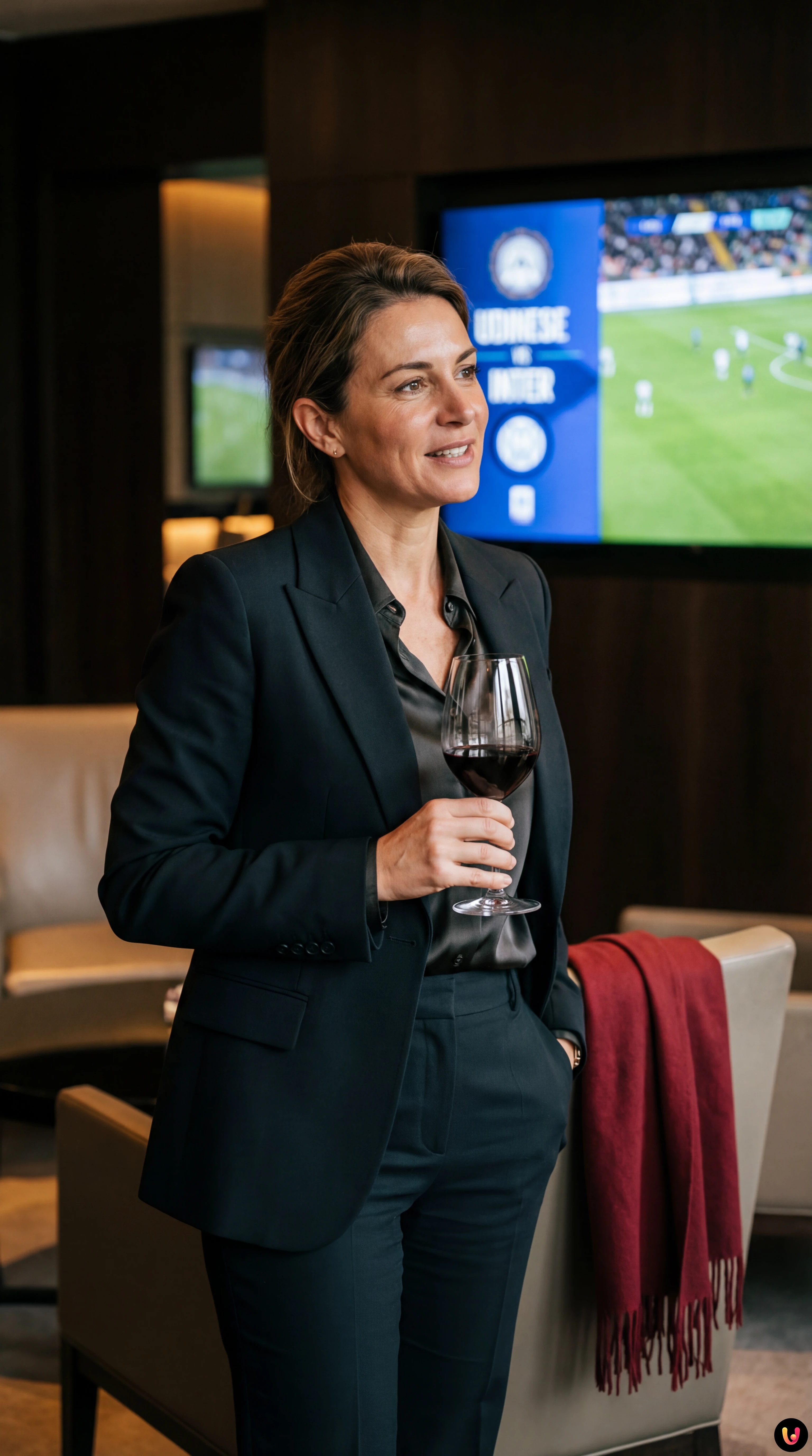 Cristian Chivu e Pio Esposito prima del match Udinese-Inter