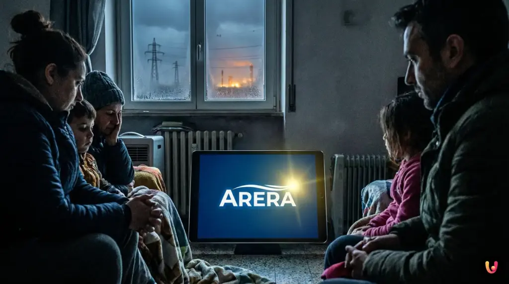 Grafico in salita che illustra l'aumento dei prezzi delle bollette luce e gas