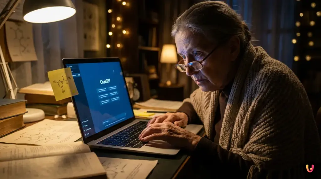 Illustrazione concettuale di un'intelligenza artificiale manipolata da una narrazione emotiva