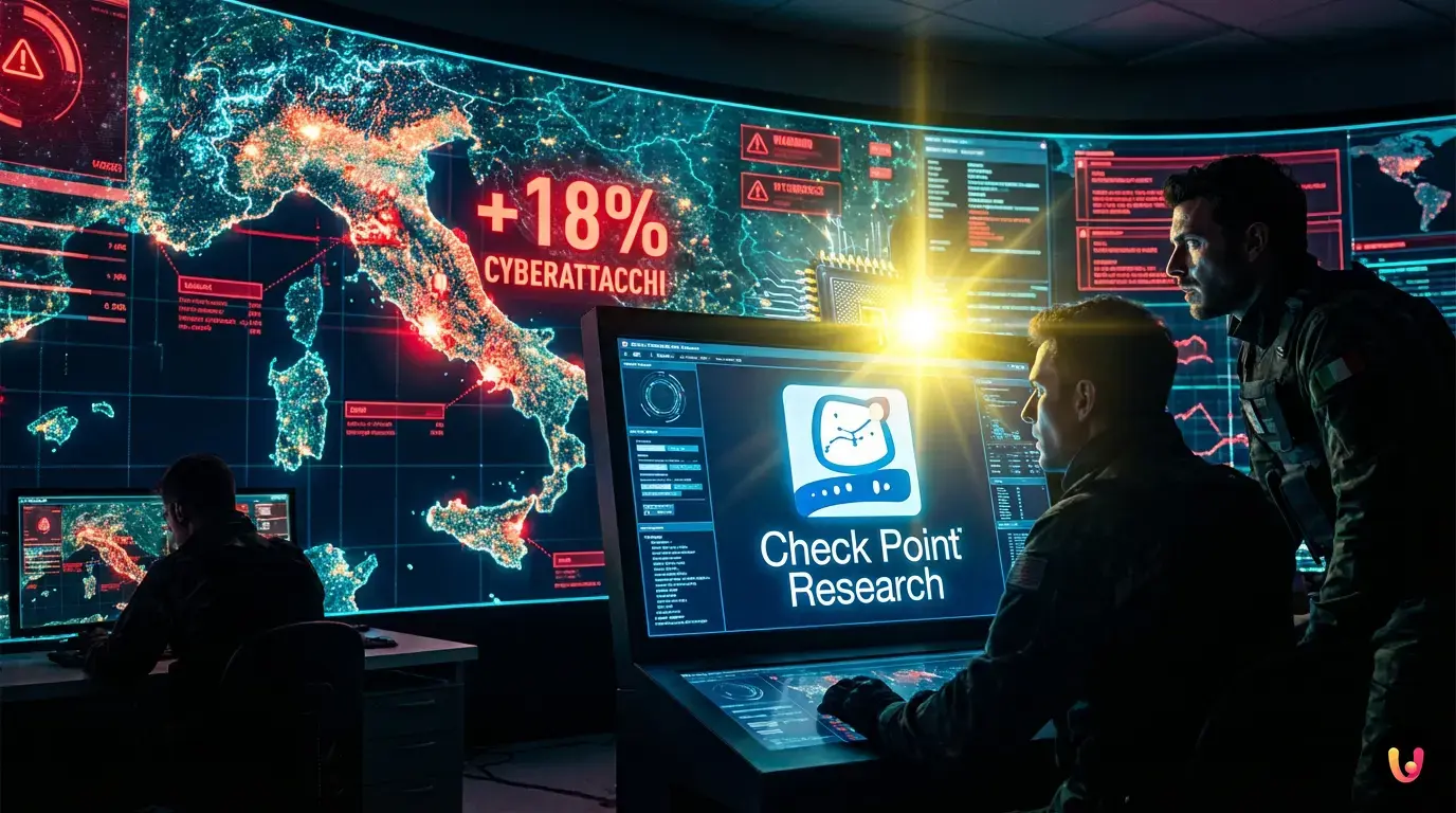 Cybersecurity: Italia sotto attacco, +18% sulla media globale