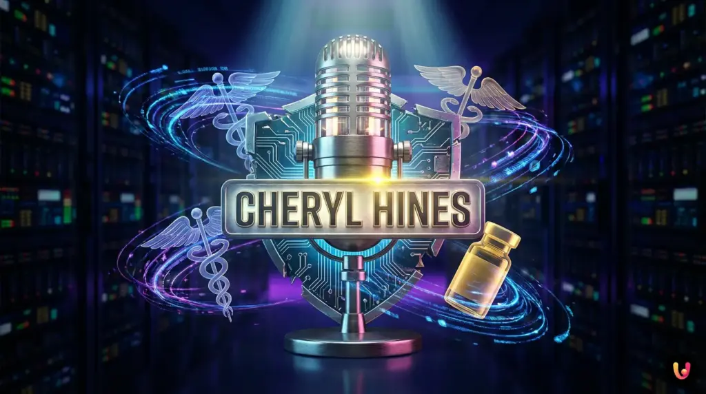 Cheryl Hines intervistata da Joe Rogan in studio con cuffie e microfono