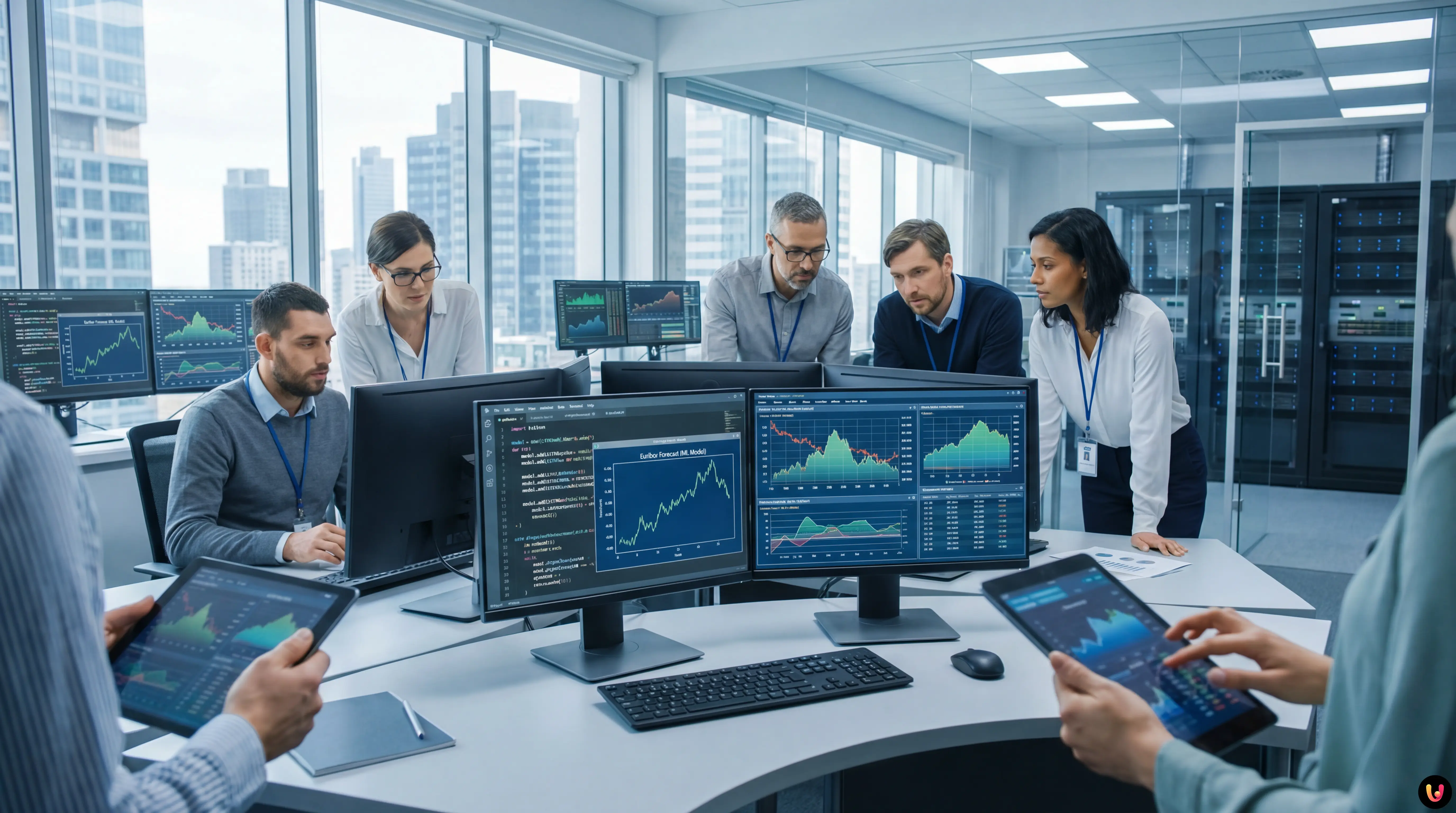 Previsioni Tassi Euribor: Guida Tecnica ML Grafico andamento Euribor elaborato da algoritmi di intelligenza artificiale