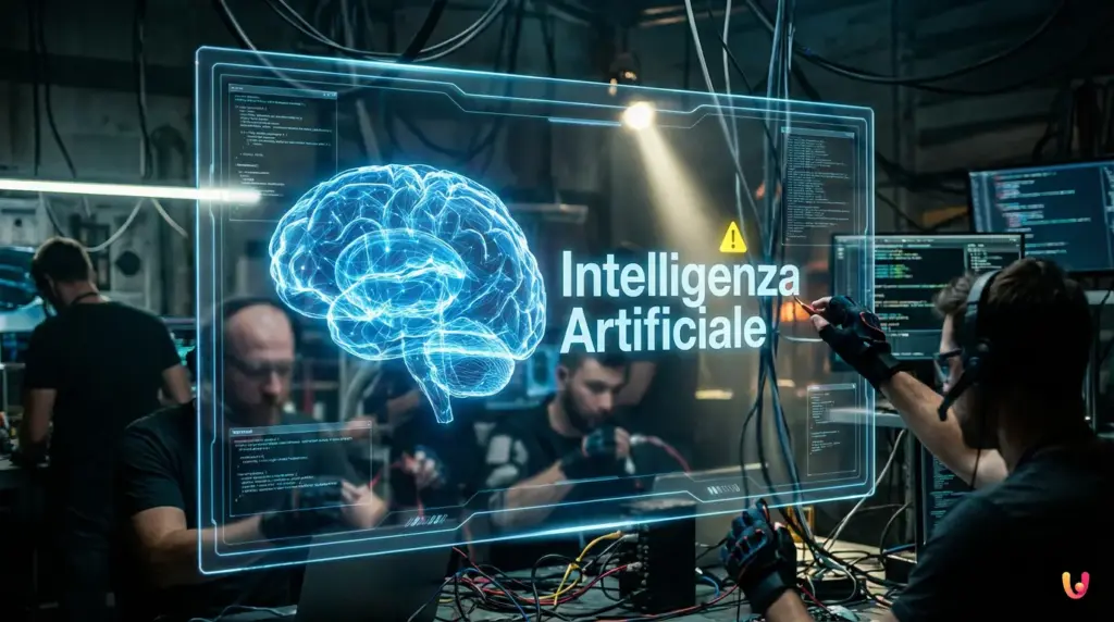 Illustrazione del Turco Meccanico che svela un umano nascosto tra gli ingranaggi