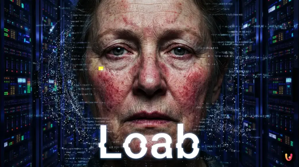 Volto digitale inquietante di Loab generato dall'intelligenza artificiale