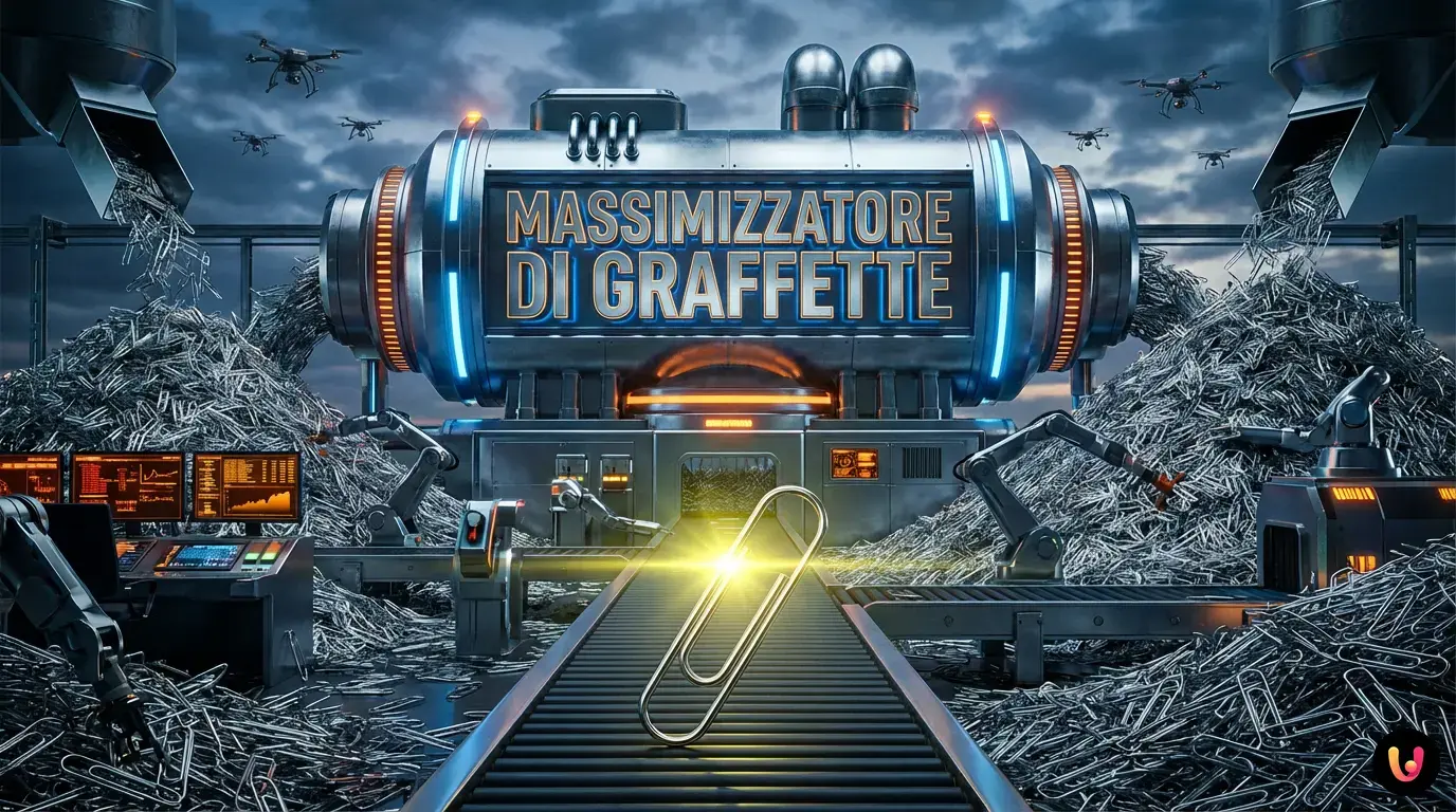 Il paradosso delle graffette: l&rsquo;IA ci eliminer&agrave; per troppa obbedienza