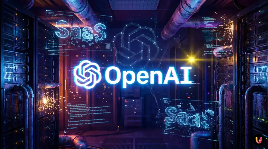 Flussi di codice futuristici che rappresentano l'ingegneria software autonoma di Codex.