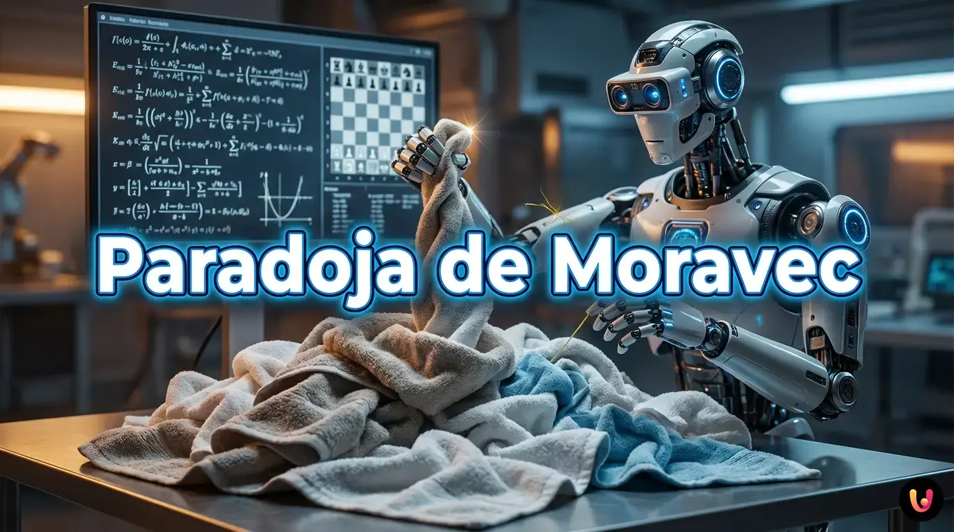 Paradoja de Moravec: Robot y el enigma de la toalla Por qué doblar una toalla es más difícil que el ajedrez para la IA
