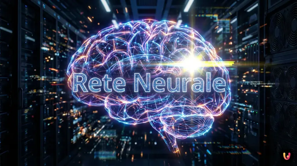 Scatola Nera: perché nemmeno i creatori sanno come ragiona l’AI Rappresentazione astratta di una rete neurale complessa e luminosa su sfondo scuro