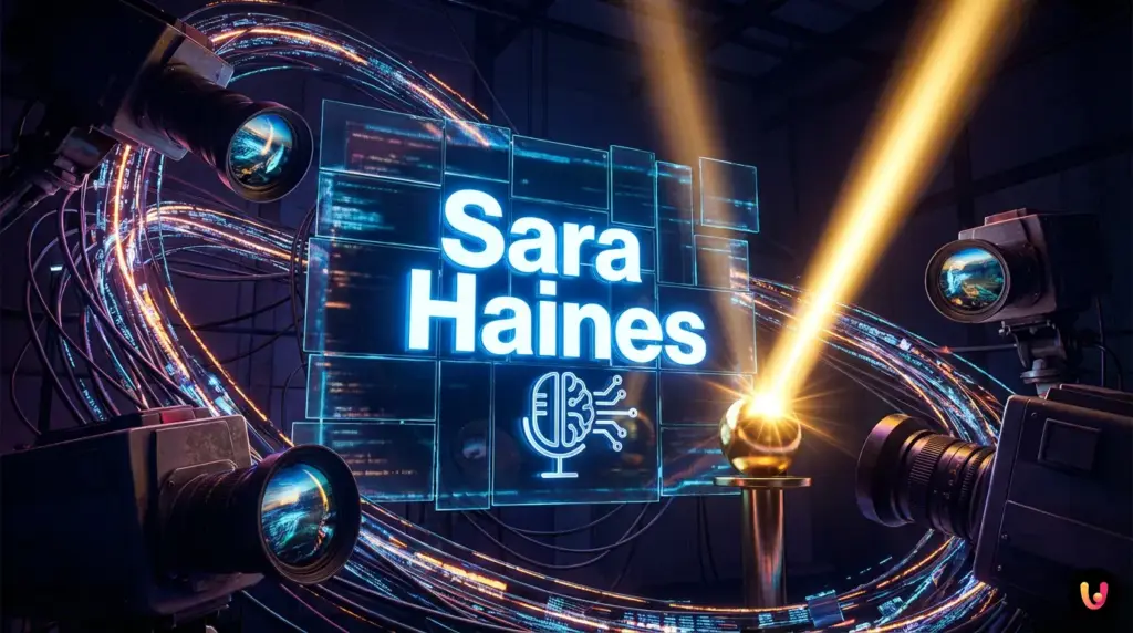 Sara Haines conduttrice di The View durante il dibattito sull'Intelligenza Artificiale