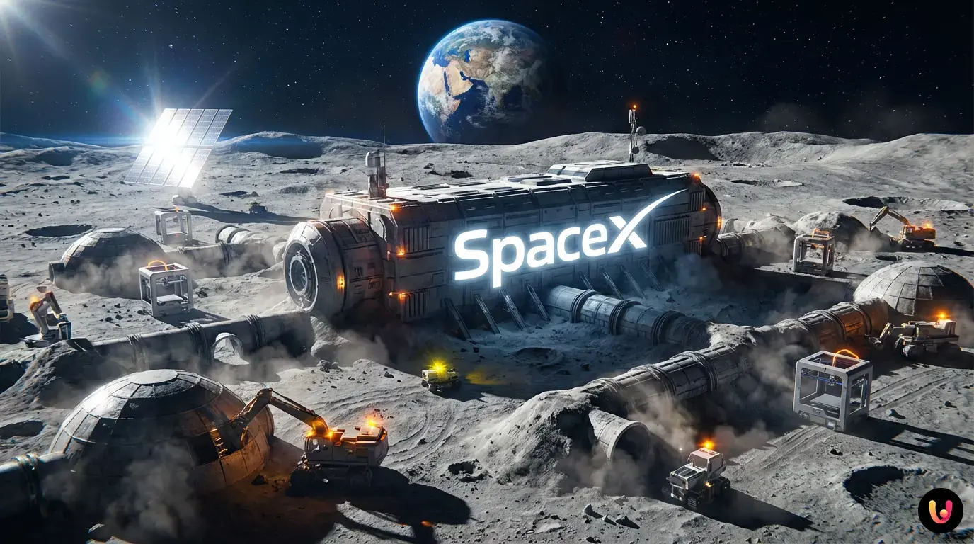 SpaceX cambia rotta: città auto-crescente sulla Luna prima di Marte