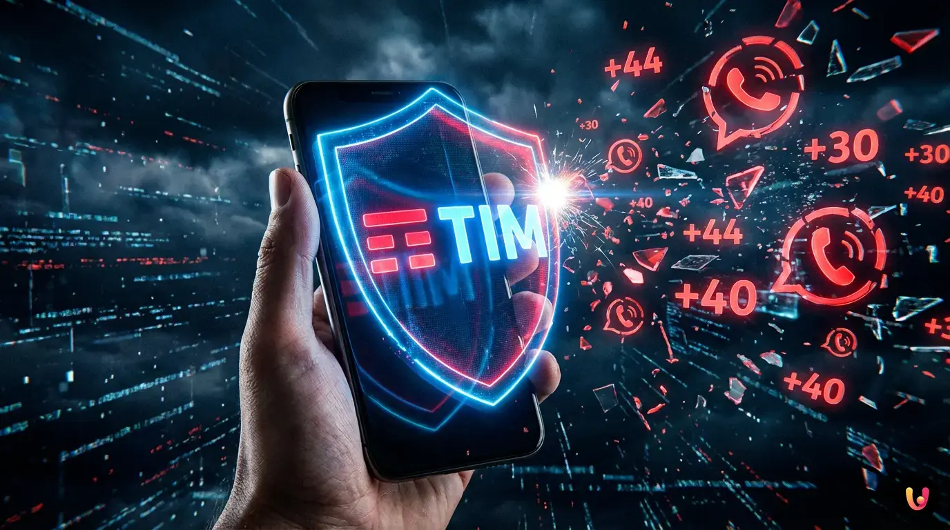 TIM Stop Spam: blocco chiamate indesiderate Smartphone che mostra il blocco di una chiamata spam con il servizio TIM Stop Spam attivo