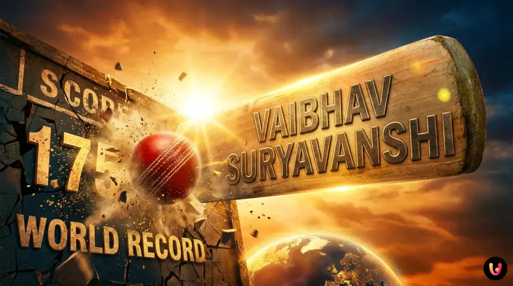 Vaibhav Suryavanshi batting during his record-breaking 175 run innings