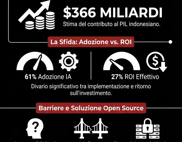 Infografica: AI Alliance: IBM e Meta lanciano il consorzio Open Source in Indonesia