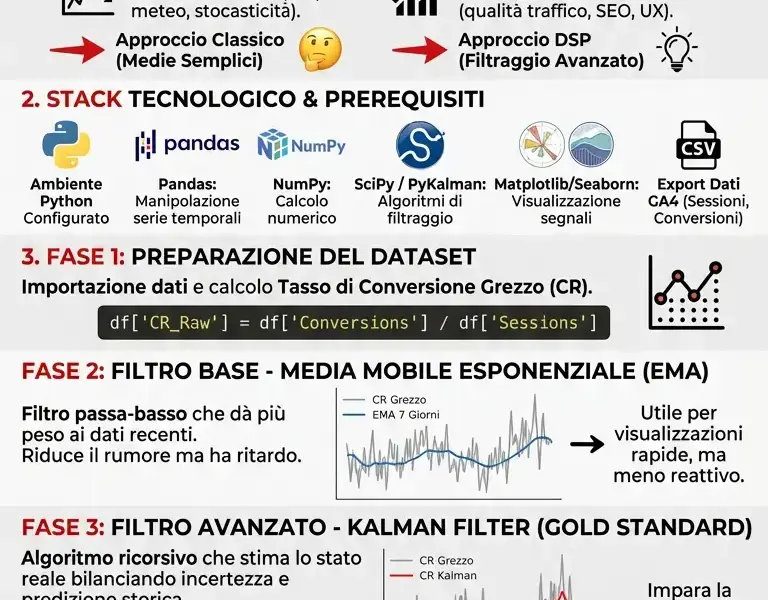 Infografica: Analisi Tasso Conversione: Guida al Digital Signal Processing con Python