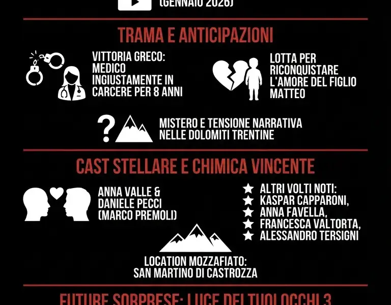 Infografica: Anna Valle Regina della TV 2026: Boom per Una Nuova Vita e Future Sorprese