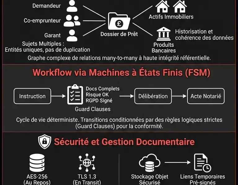 Infografica: Architecture Logicielle CRM Courtage en Cr&eacute;dit : Analyse Approfondie de BOMA
