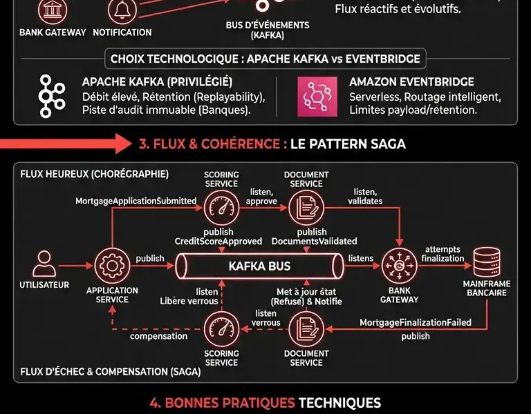 Infografica: Architecture Orient&eacute;e &Eacute;v&eacute;nements : Gestion en Temps R&eacute;el des Dossiers de Pr&ecirc;t Immobilier