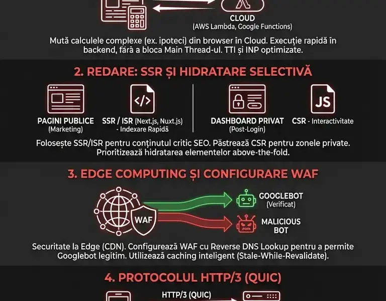 Infografica: Arhitecturi Cloud și SEO pentru Fintech: Ghid pentru Performanță și Securitate