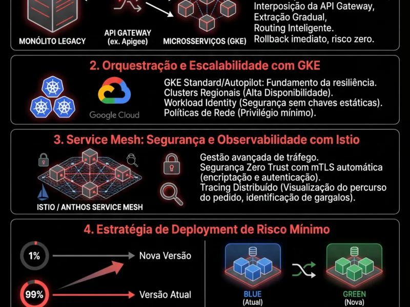 Infografica: Arquitetura de Microsservi&ccedil;os Fintech: Guia de Refactoring na GCP