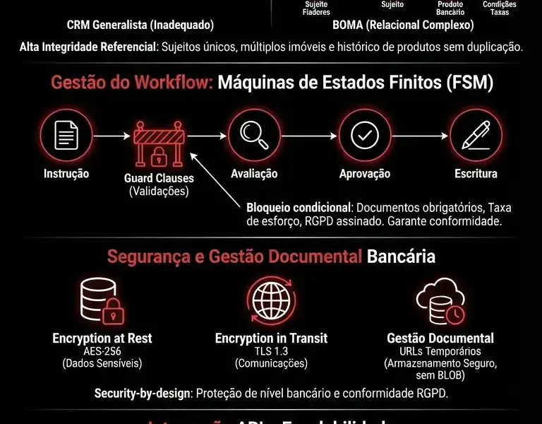 Infografica: Arquitetura de Software CRM Media&ccedil;&atilde;o de Cr&eacute;dito: Deep-Dive BOMA