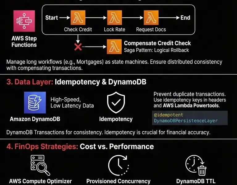 Infografica: AWS Serverless Architecture for Fintech: Complete Guide to Scalability