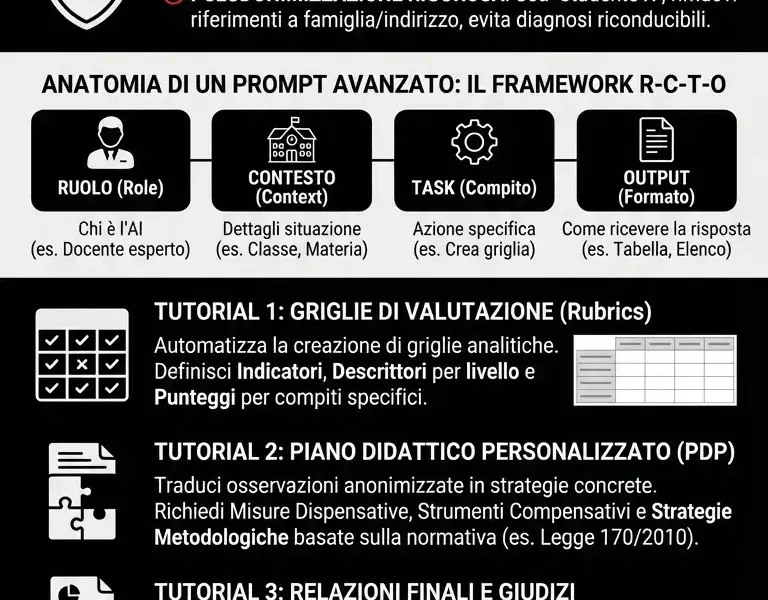 Infografica: ChatGPT per Docenti: Guida Completa all'Automazione Burocratica