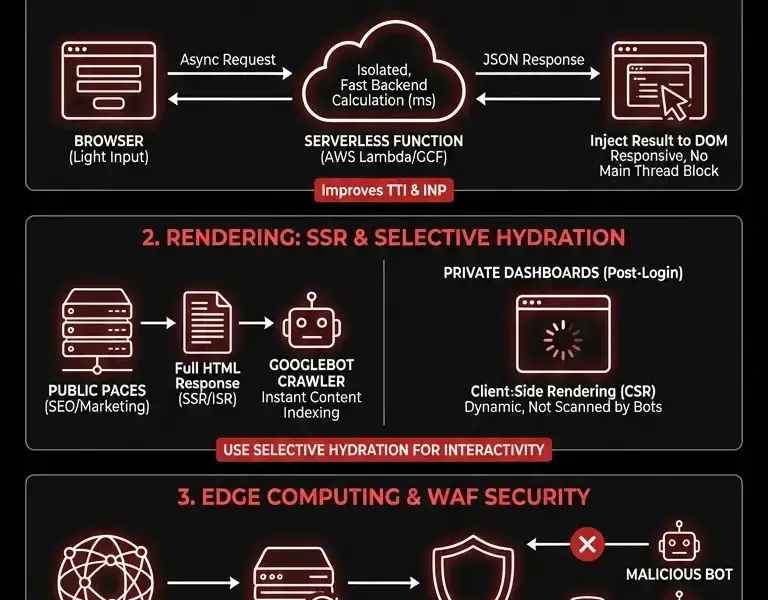 Infografica: Cloud Architectures and SEO for Fintech: Guide to Performance and Security